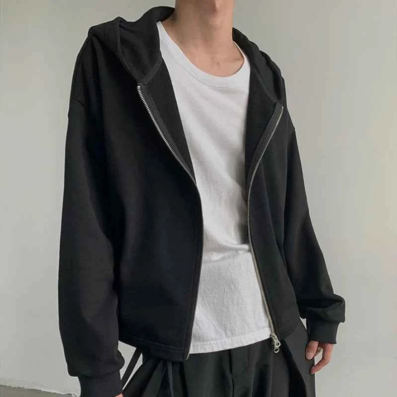 Cool Cozy Korean Zip Hoodied Sweatshirt