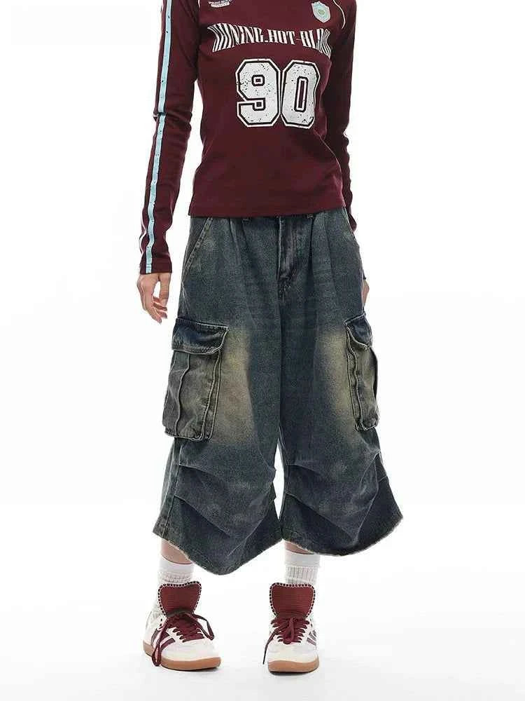 Vintage Baggy High Waist Denim Jorts