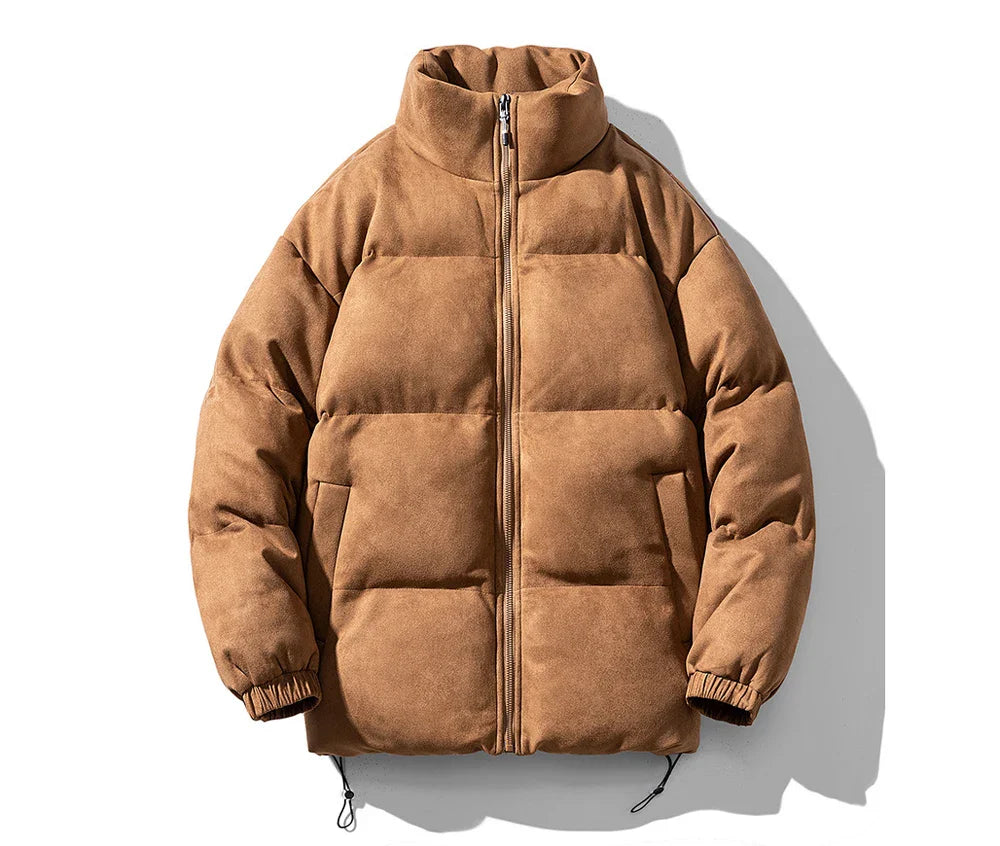 Dusky Color Padded Zipper Jacket
