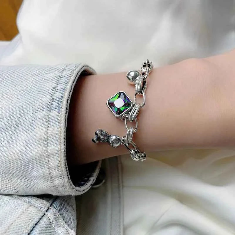 Lucky Cute Bear Geometric Square Bracelet