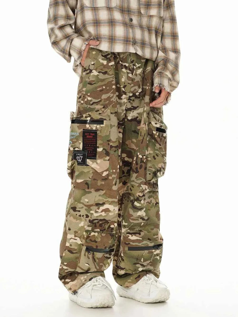 Japanese Style Versatile Camouflage Cargo Pants