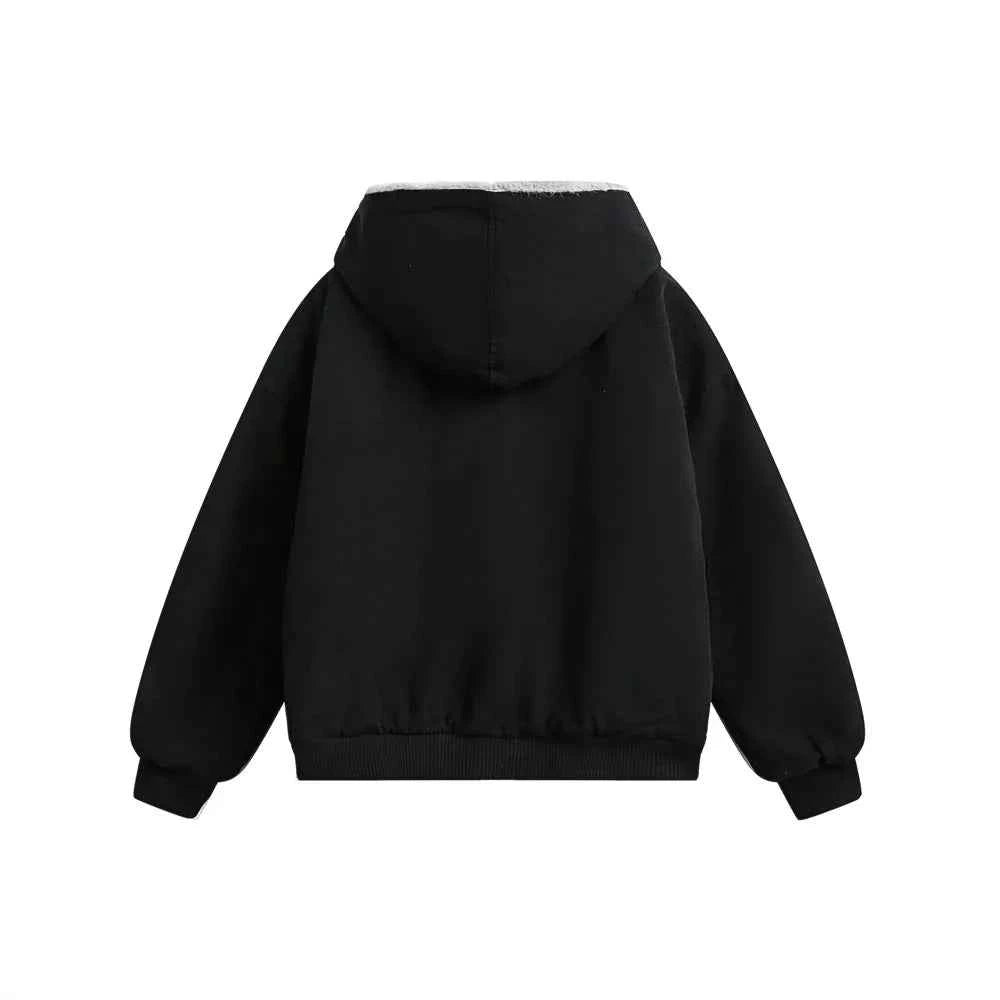 Unique Quilted Retro Winter Cargo Fur Jacket