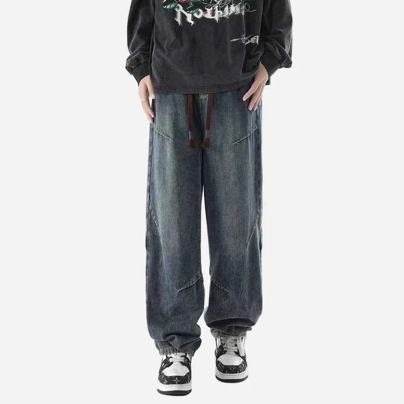 Autumn American Style Baggy Workwear Jeans