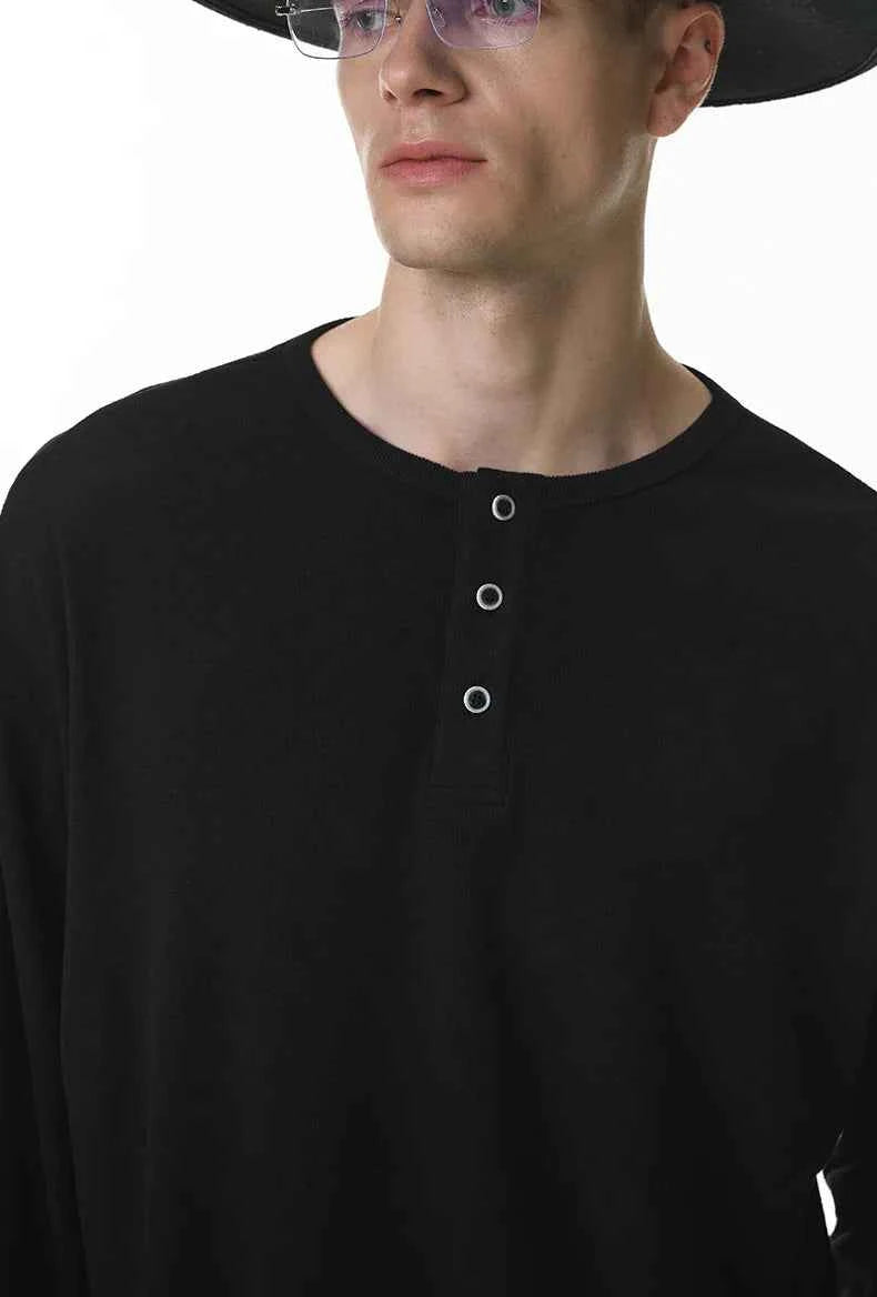 Cozy Lazy Style Relaxed Fit Long Sleeve T-Shirt