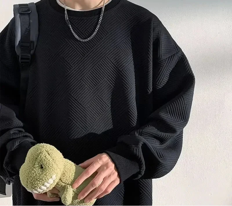 Versatile Classic Hip Hop Solid Color Sweatshirt