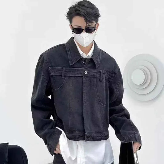 Versatile Korean Style Washed Denim Jacket