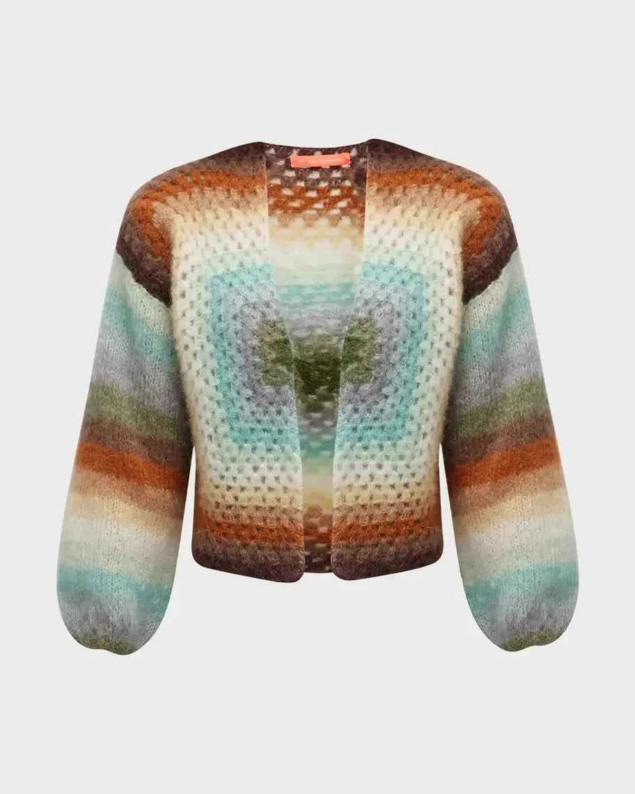 Luxury Versatile Striped Knitted Sweater