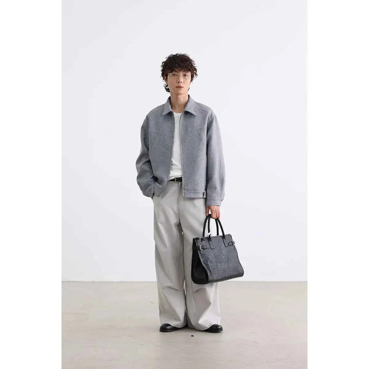 Men Patchwork Loose Vintage Casual Retro Jacket