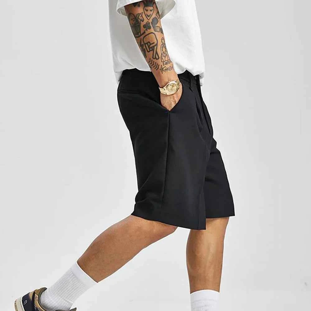 Cool Black Summer Chic Solid Short