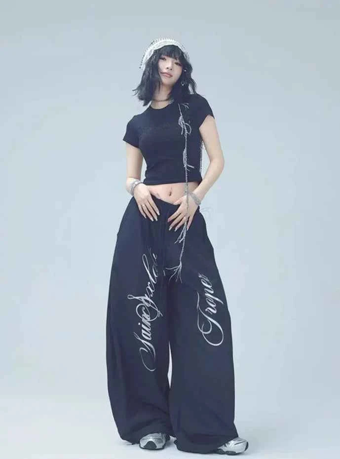 Quick Dry Black Tech Jazz Pants