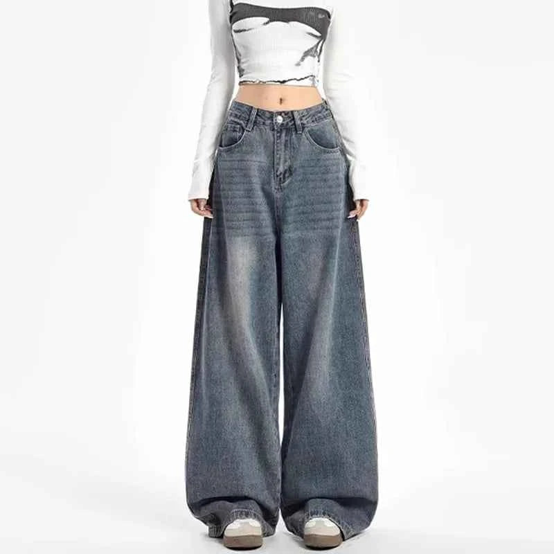 Women Vintage Aesthetic Spring Casual Jeans