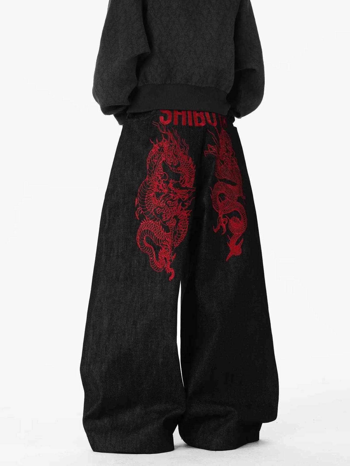 Gothic Embroidered American Style Hip Hop Jeans