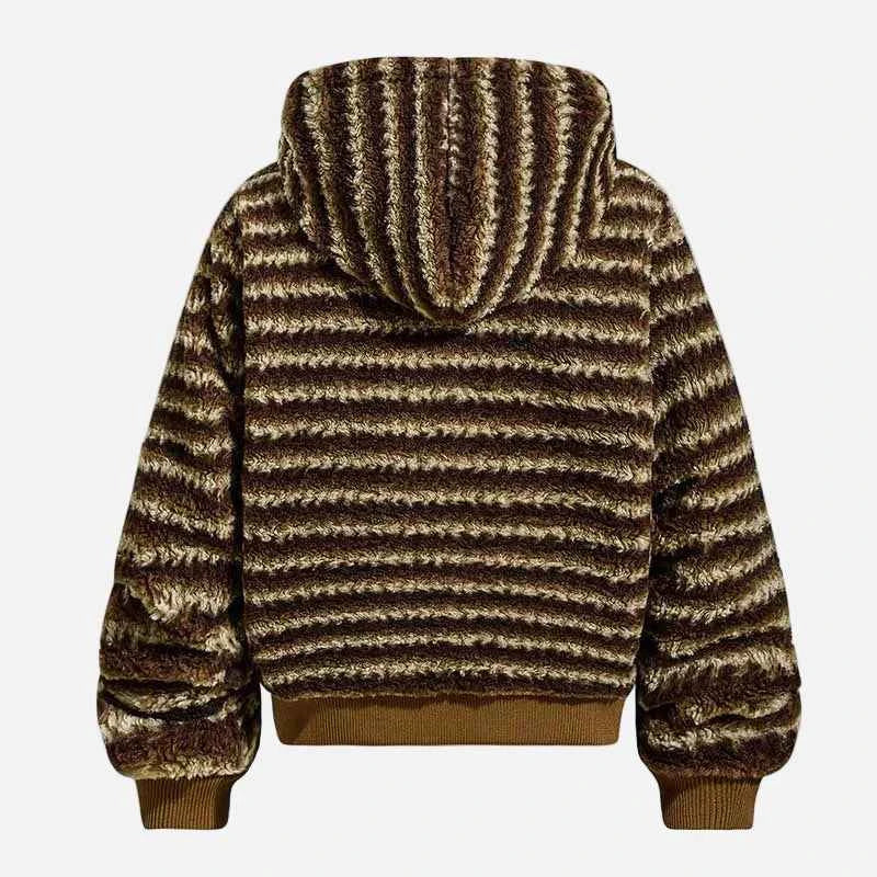 Cozy Double Side Fleece Faux Fur Jacket