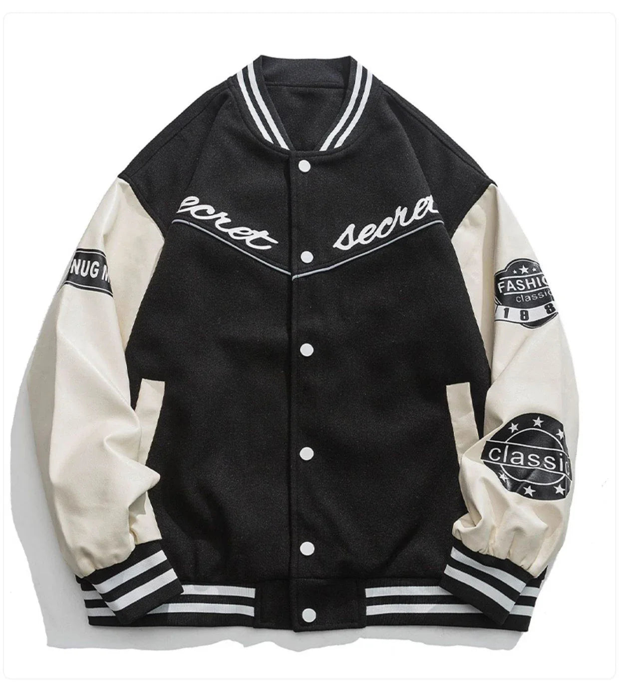 Secret Hands-Ome Button Up Reglan Sleeve Jacket