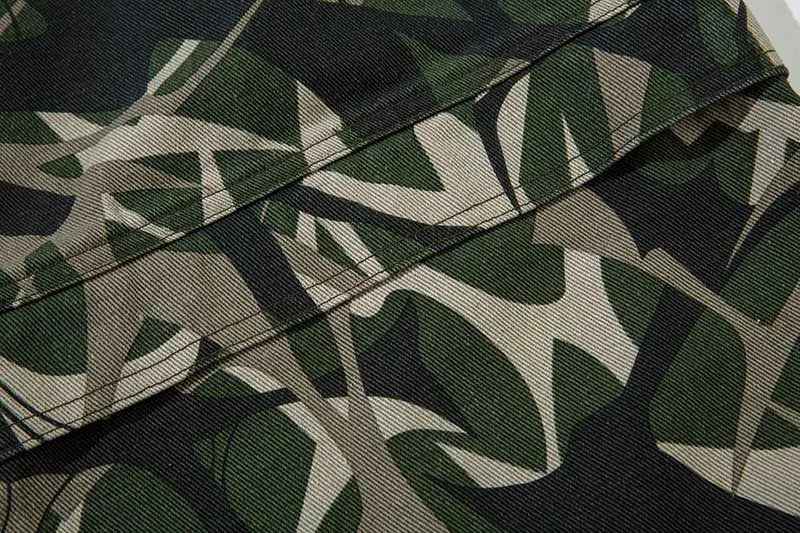 Streetwear Camouflage Loose Fit Printed Cargo Pants