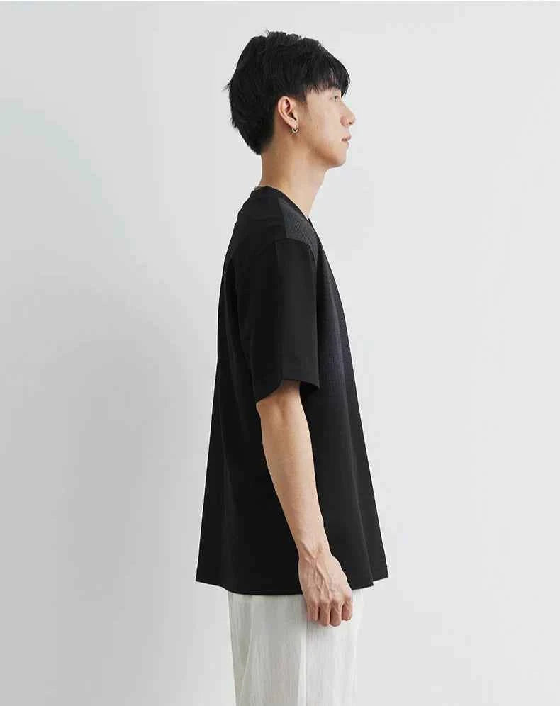 Men's Cool Gradient Color Loose Fit Short T-Shirt