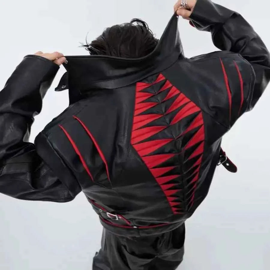 Gothic Heavy Industry Motorcycle PU Leather Jacket