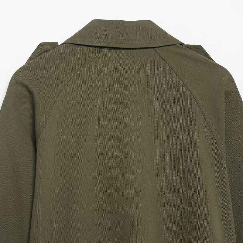 Chic Double Breasted Retro Trench Jacket
