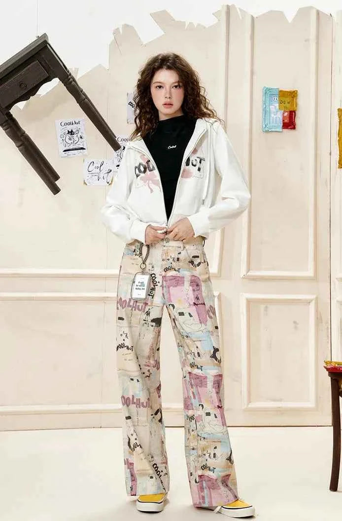 Oversized Hip Hop Hooded Sweatshirt