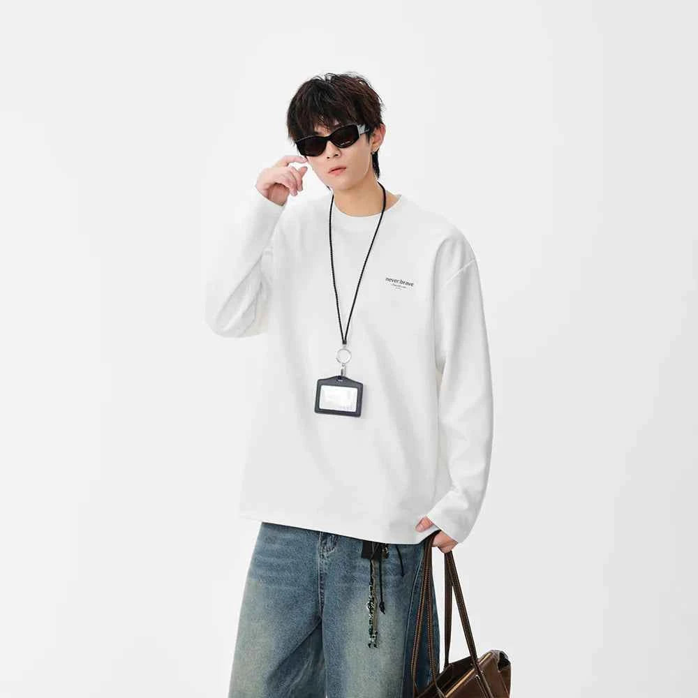 Minimalist Logo Detail Long Sleeve T-Shirt