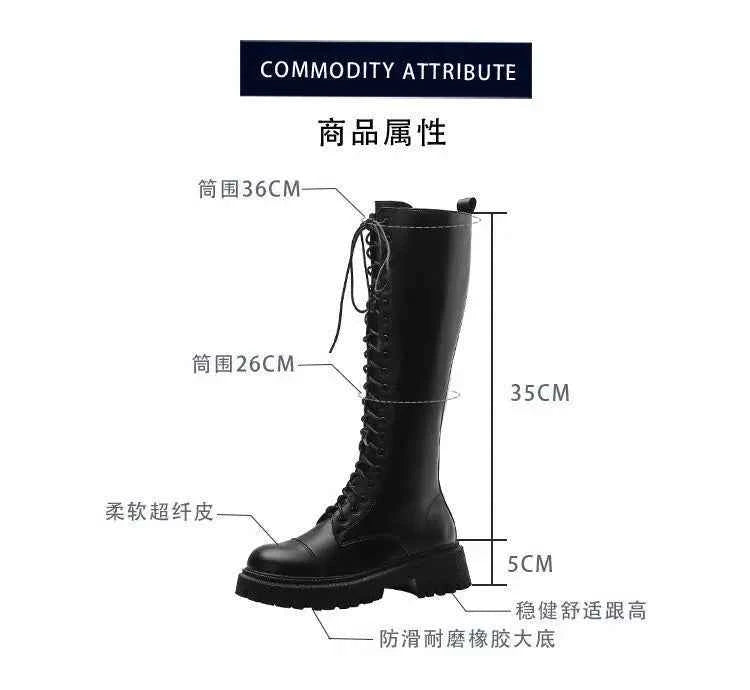 Luxury Modern Lace-Up High Cut Boots