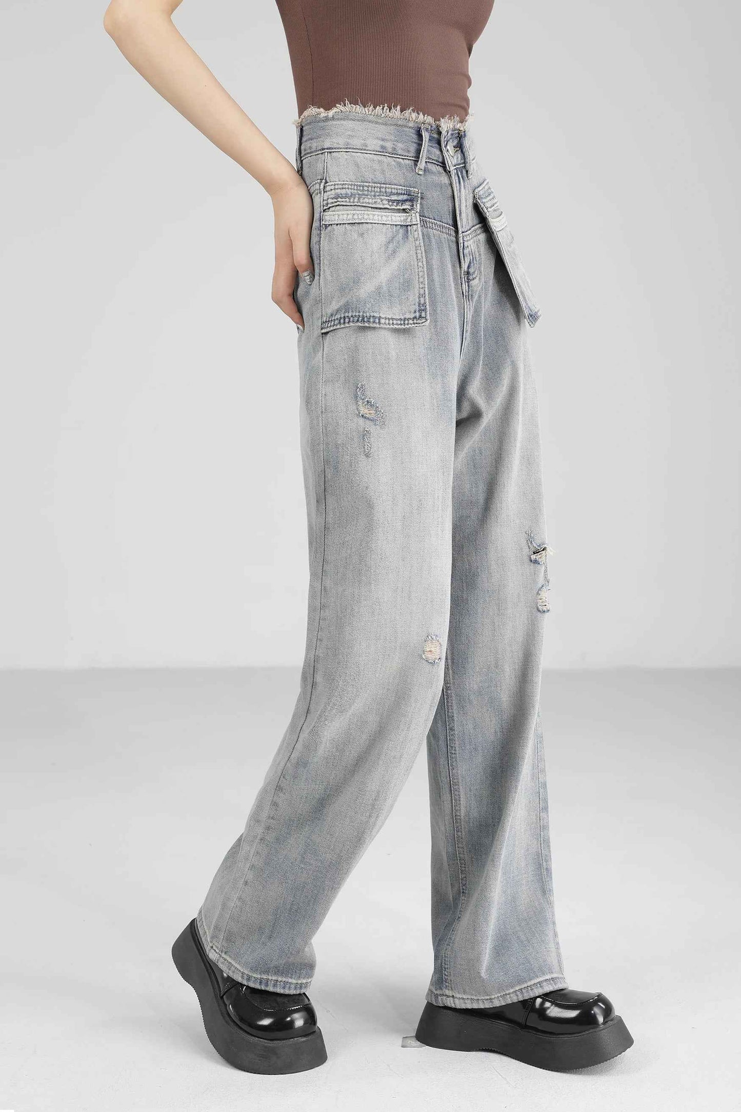 High-Quality Y2K High Waist Denim Jeans