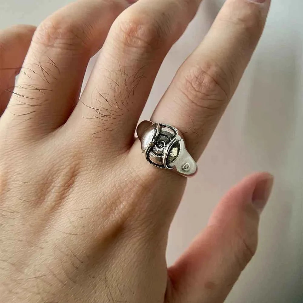 Gothic Adjustable Retro Ghost Eye Ring
