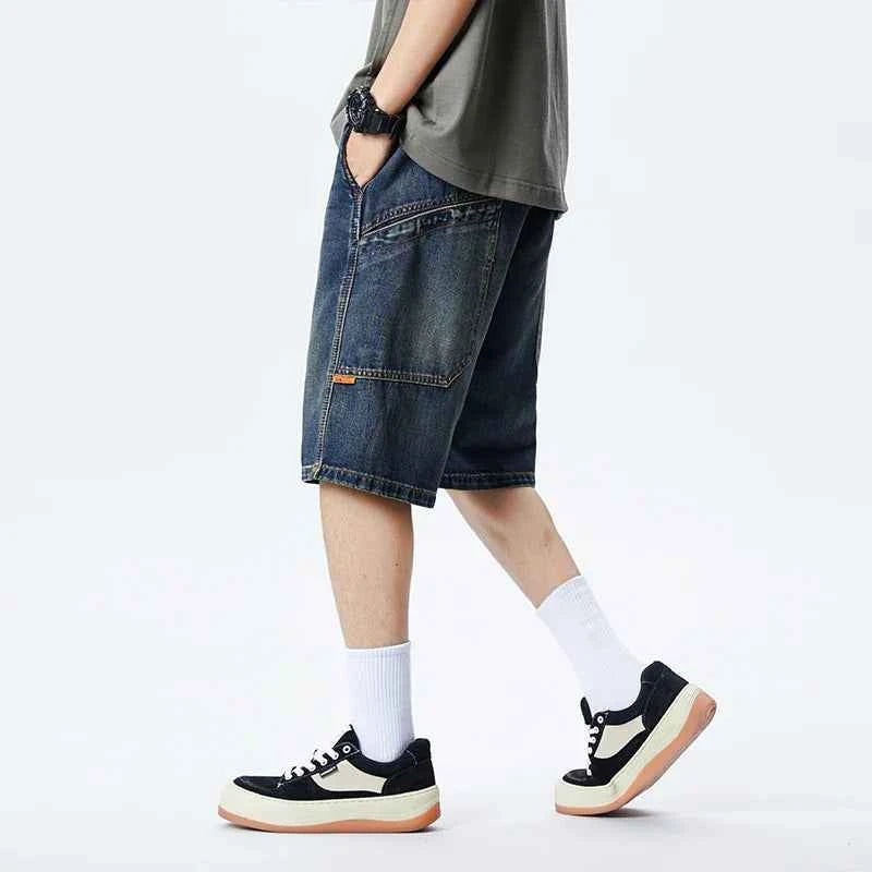 Hot Day Hero Wide Loose Denim  Short