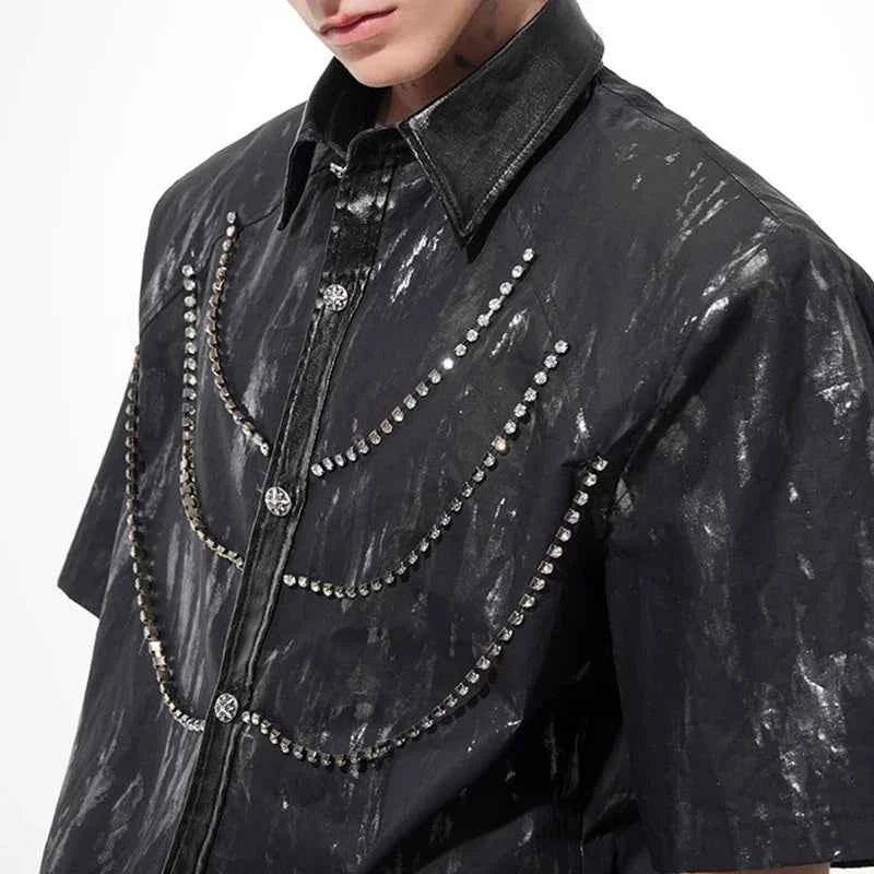 Detachable Chain Design with Shoulder Shirt