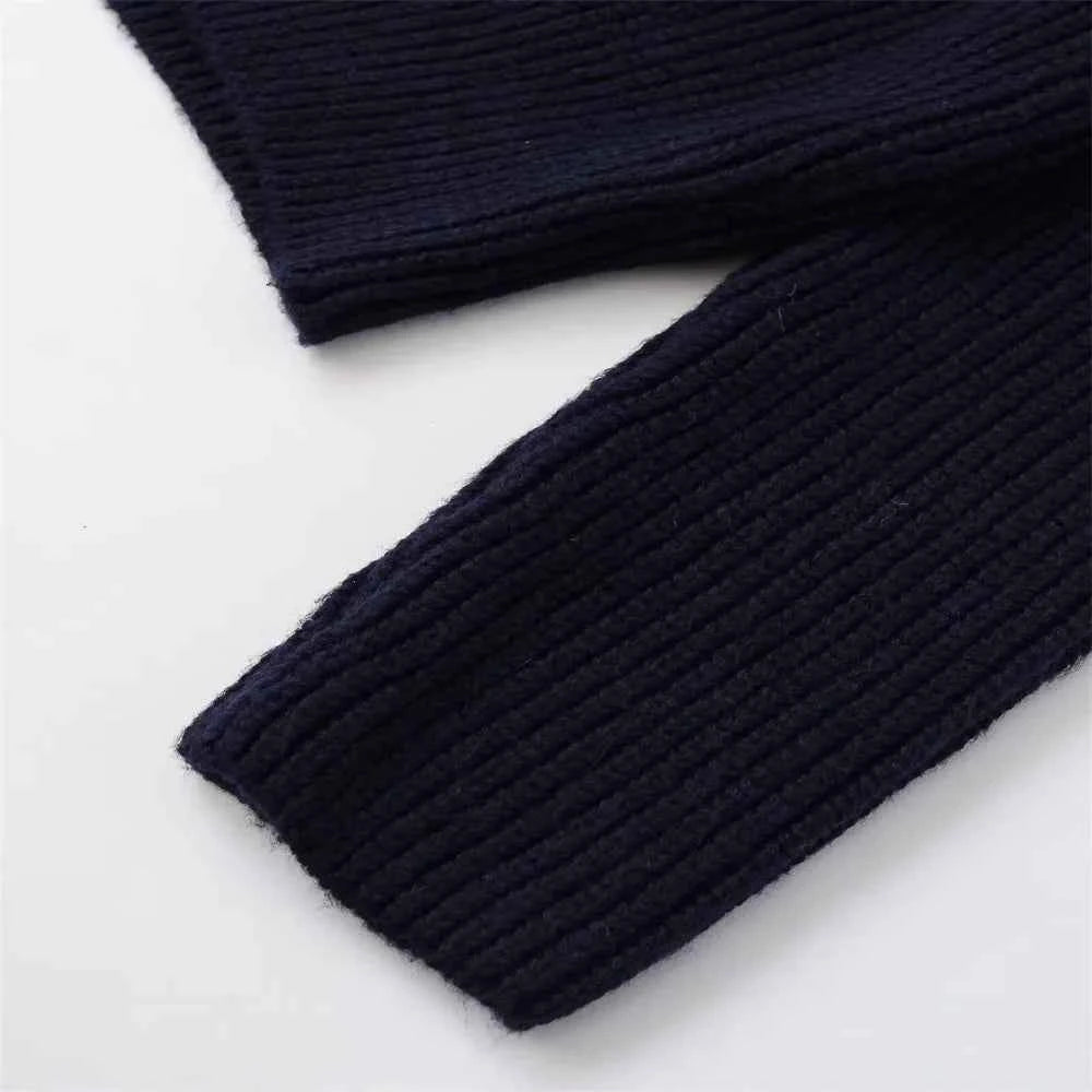 Y2K Warm Loose Zipper Knitted Cardigan