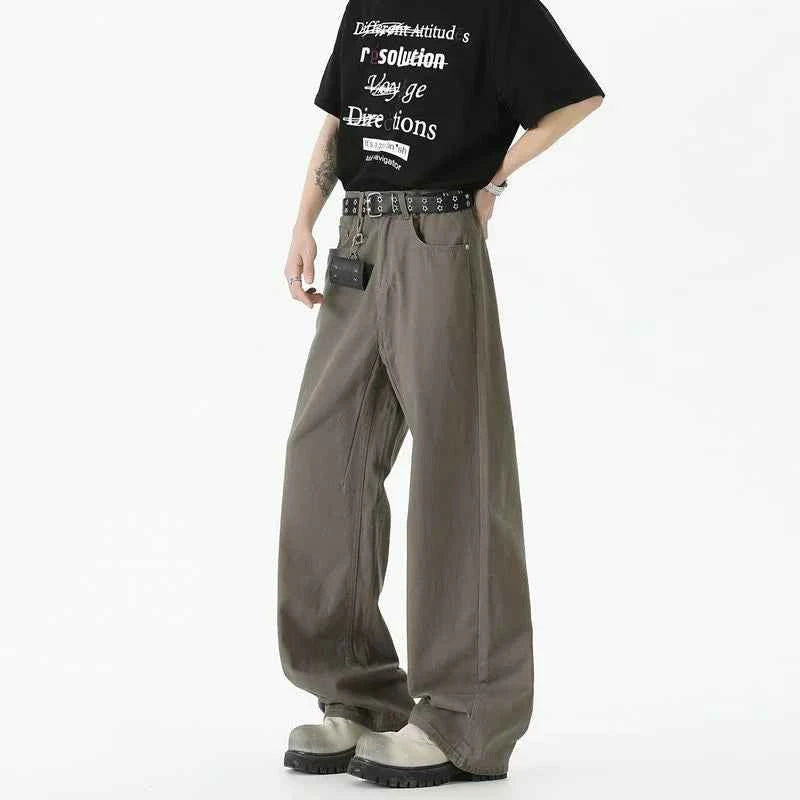 Premium Y2K Loose Fit Wide Leg Denim Jeans
