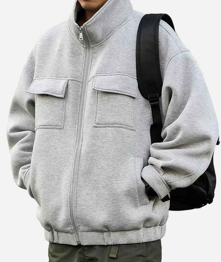 Y2K Spring Oversized Solid Color Cotton Jacket