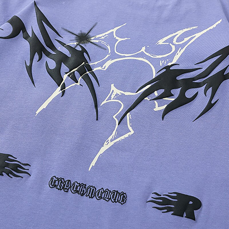 Splatter Fire Flame Texture T-Shirt