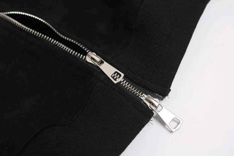 Y2K Streetwear Retro Zipper Casual Hooded Sweatshirt