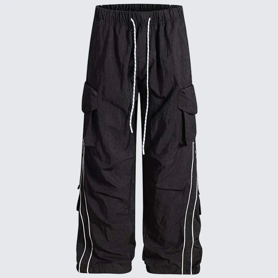 Baggy Stripe Cargo Joggers