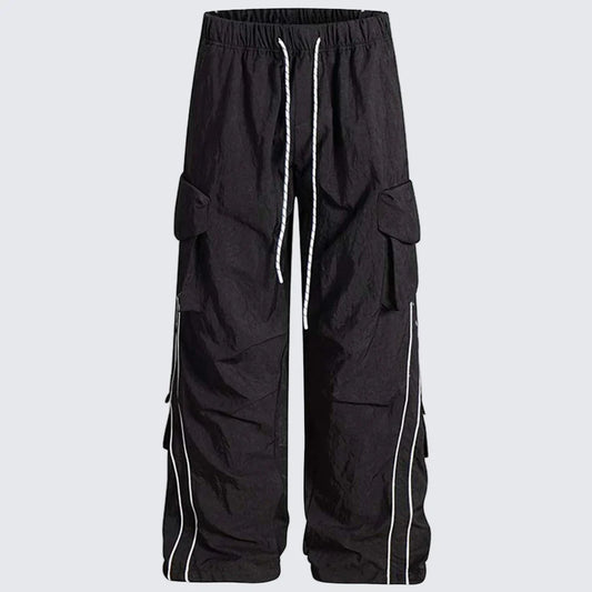 Baggy Stripe Cargo Joggers