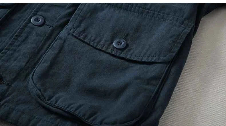 Vintage Military Multilayer Washed Tank Jacket