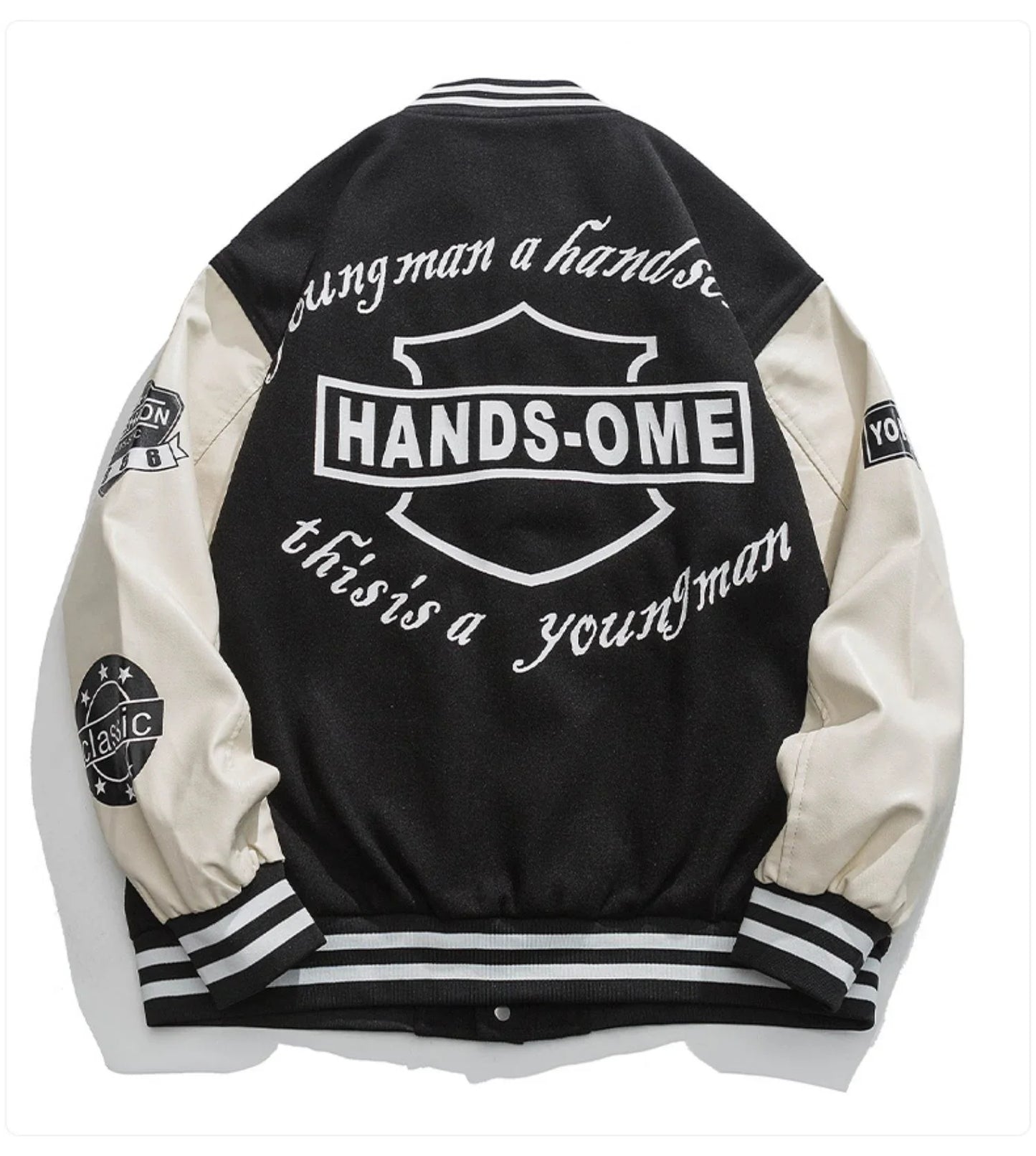 Secret Hands-Ome Button Up Reglan Sleeve Jacket