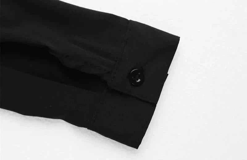 Y2K Gothic Punk Patchwork Long Sleeve Shirt