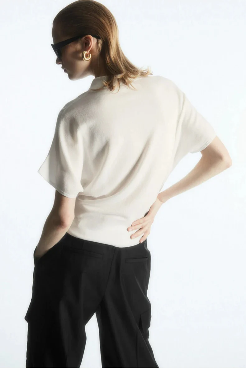 Ethereal New Style Casual Batsleeve Polo T-Shirt - Luxuryurbanwear
