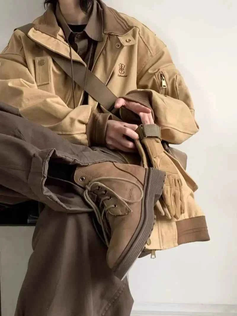 Men's Oversized Vintage Windproof Casual Jacket