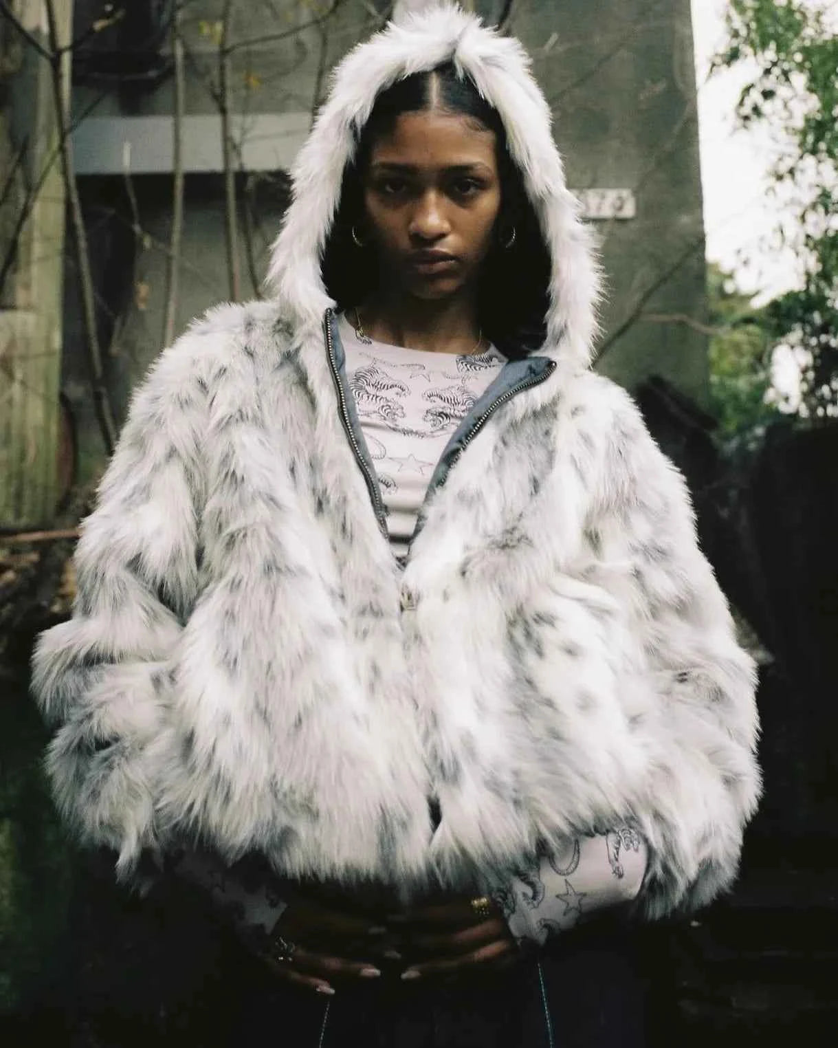 White Luxury Thick Warm Faux Fur Jacket