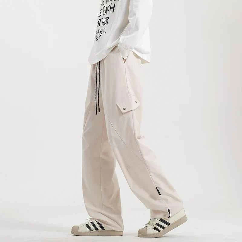 Durable Y2K Elastic Waist Casual Cargo Pants