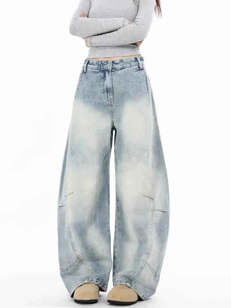 Vintage Blue Baggy Cowboy Jeans