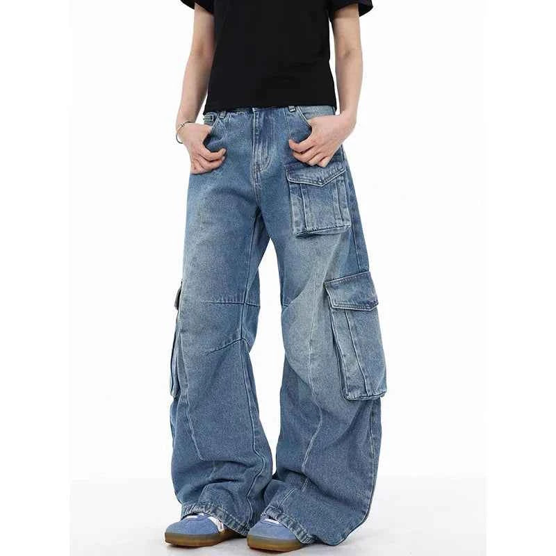 Insulated Y2K Japanese Style Cargo Grunge Jeans