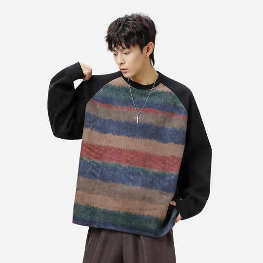 Streetwear Crewneck Raglan Sweatshirt