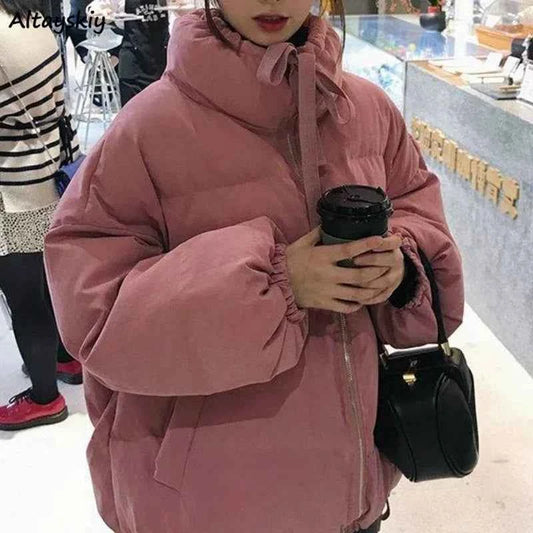 Sweet Pink Chic Bows Bomber Jacket