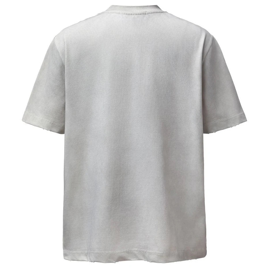 Rivet Patchwork Oversized Unisex T-Shirts