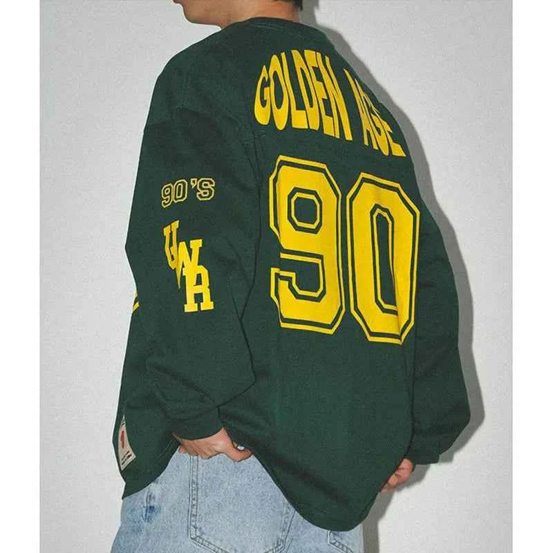 Casual Retro Oversized Loose Letter Print Sweatshirt
