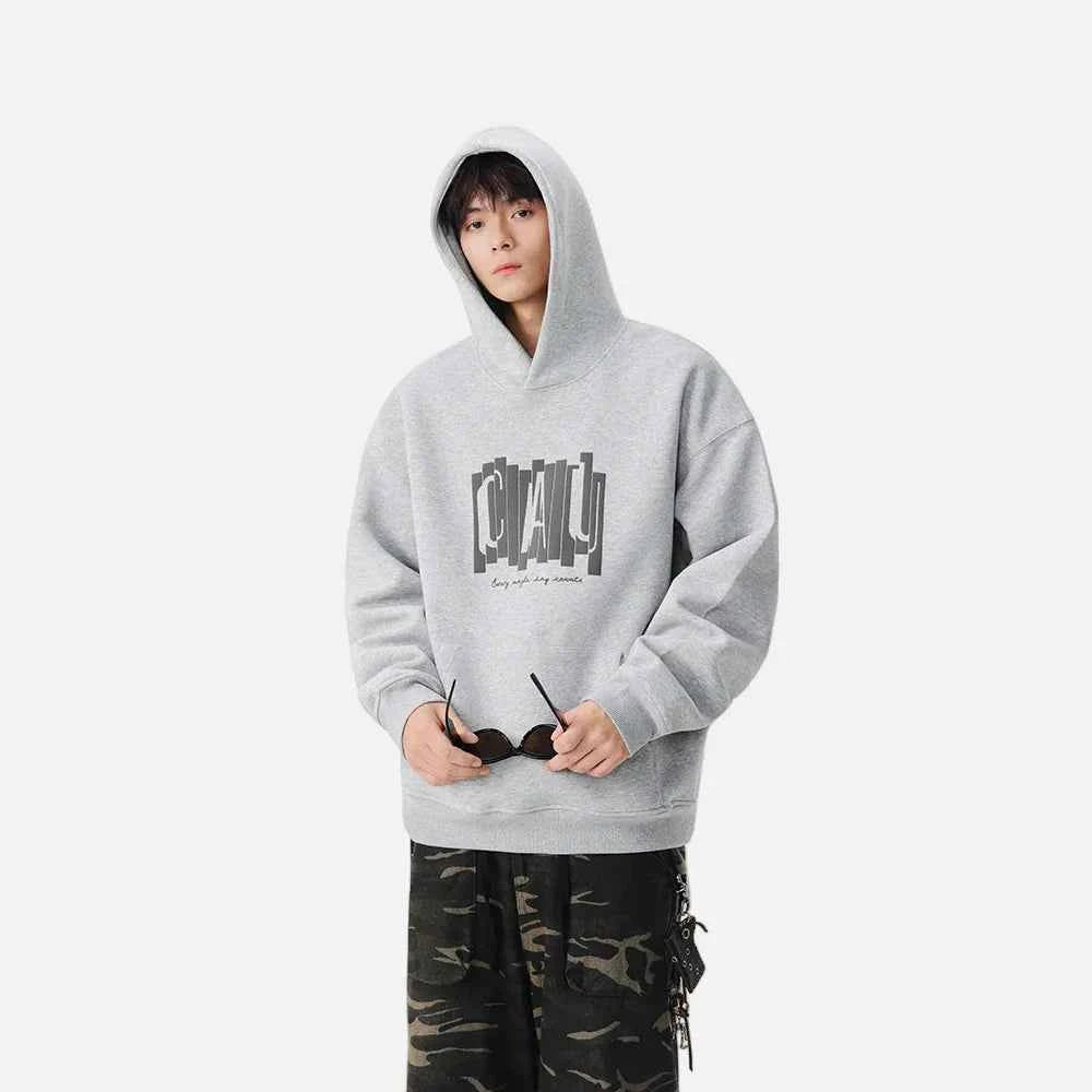 Versatile Winter Graphic Print Casual Hoodie